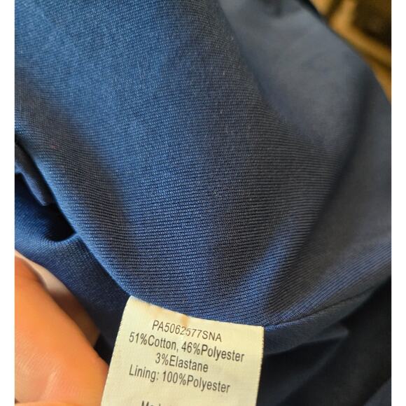 Parker Blue Snake Print Halter Fit and Flare Dress sz S - Picture 5 of 5